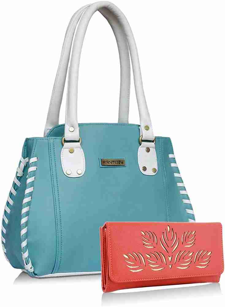 Buy FANTOSY Women White Blue Shoulder Bag Blue Online Best Price in India Flipkart