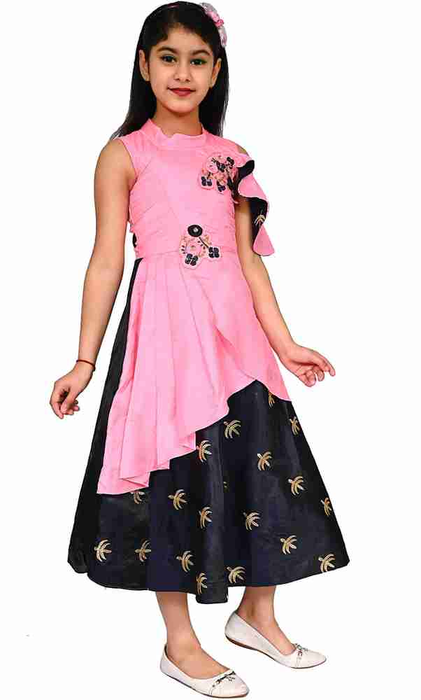 NAARZ FASHION Girls Maxi Full Length Party Dress Price in India