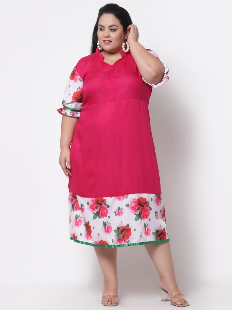 FAZZN Women Printed Straight Kurta - Buy FAZZN Women Printed Straight Kurta  Online at Best Prices in India