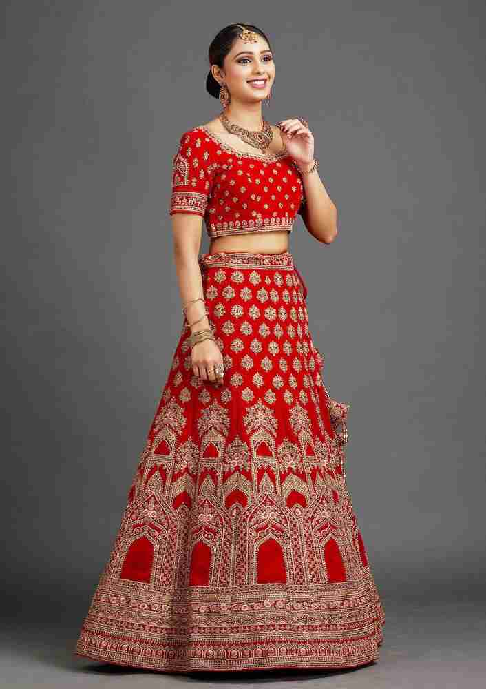 TR FAB Embroidered Semi Stitched Lehenga Choli Buy TR FAB