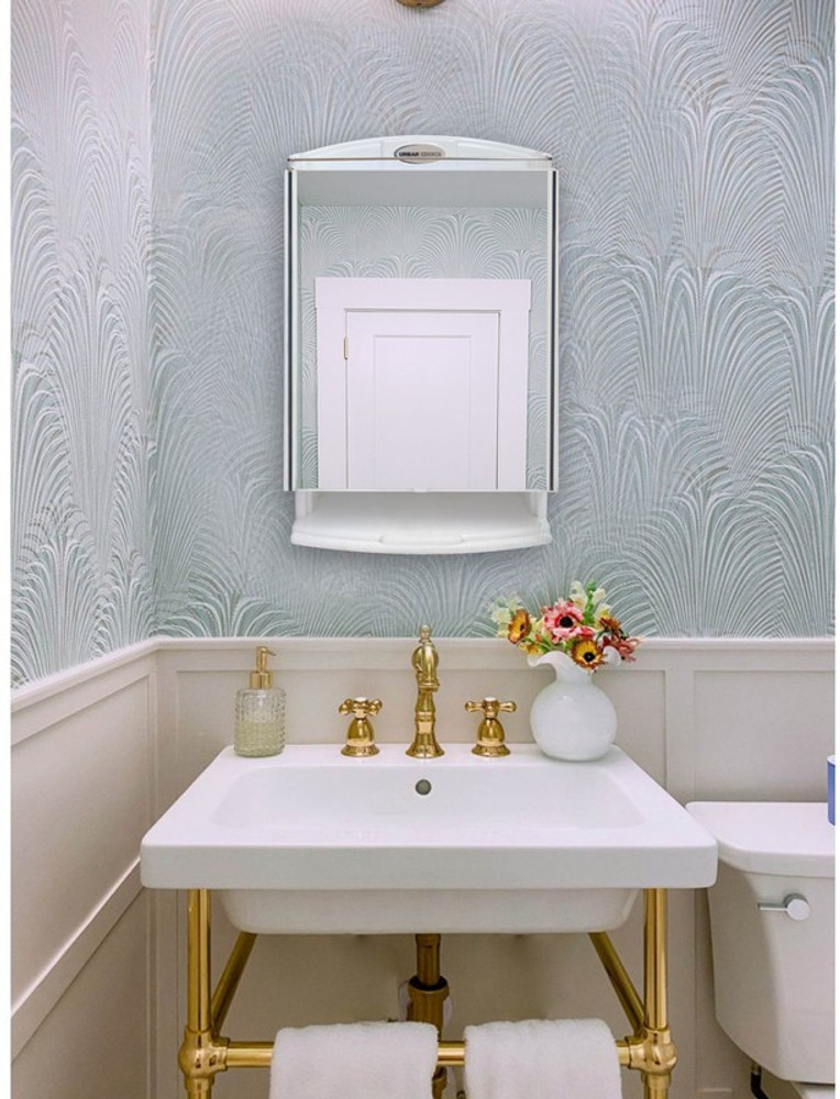 URBAN CHOICE Saffire White Cabinet shelves Bathroom Mirror Price