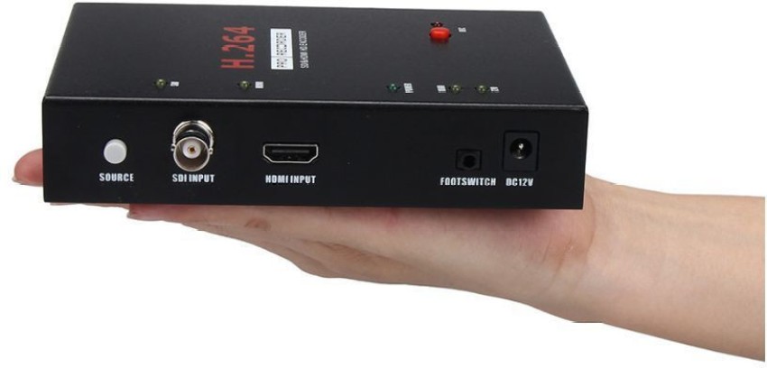 ezcap286 SDI y Codificador HDMI H.264 PRO Grabadora 1080P HD Caja de  Grabación de Video