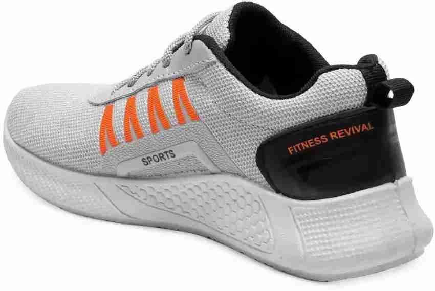 Gray and orange shoes hot sale