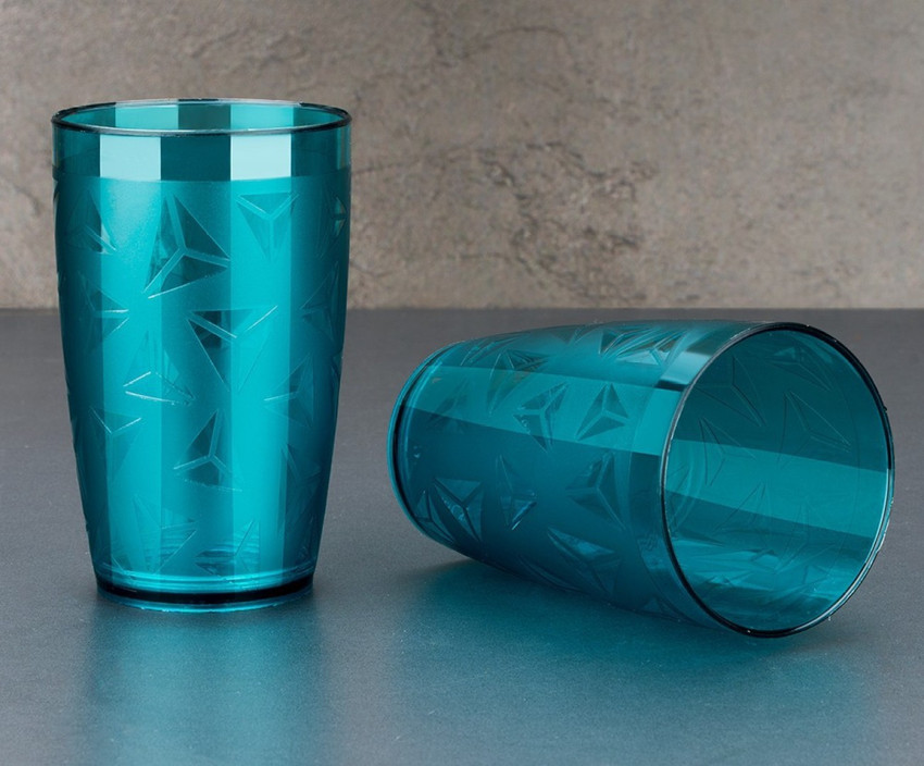 Sentricus Pack of 12 Water Juice Drinking Glasses SkyBlue Set Of
