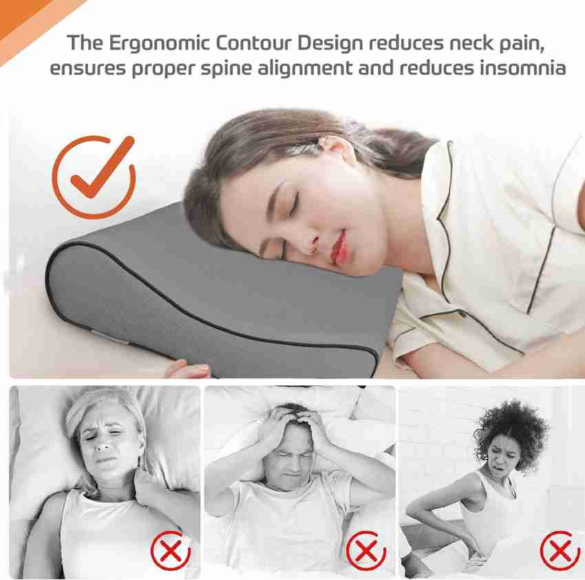 Adrenex by Flipkart Contoured Cervical Pillow Pillow for Neck Pain Spondylitis Hard Memory Foam Cervical Pillow Buy Adrenex by Flipkart Contoured Cervical Pillow Pillow for Neck Pain