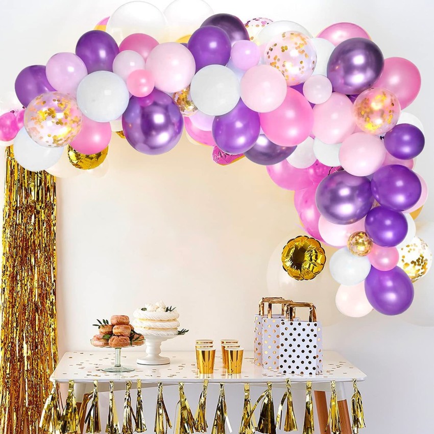 100 LATEX PLAIN PURPLE BALLONS BALLON - Quality Birthday Wedding balloon
