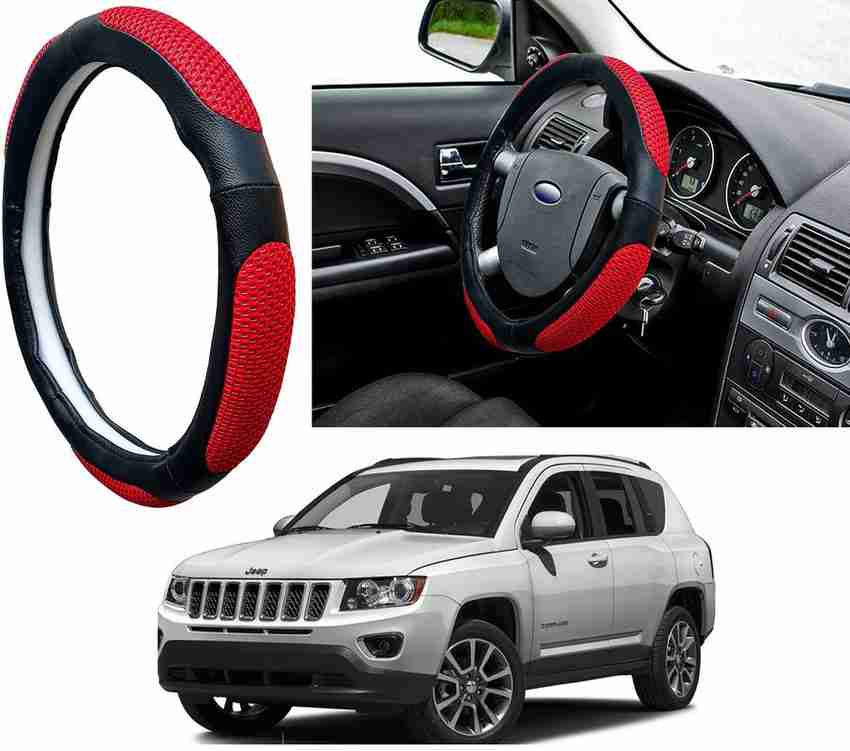 Jeep steering sales wheel cover red