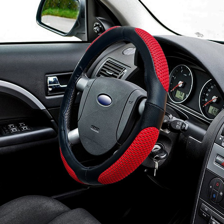 Red ford steering wheel cover cheap