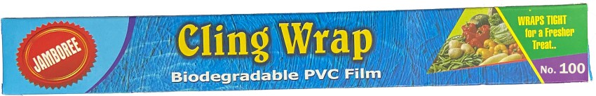 JAMBOREE Cling Film, Multipurpose Plastic Food Wrap, 12 x 100 Metres -  Pack of 1 Shrinkwrap Price in India - Buy JAMBOREE Cling Film, Multipurpose  Plastic Food Wrap, 12 x 100 Metres 