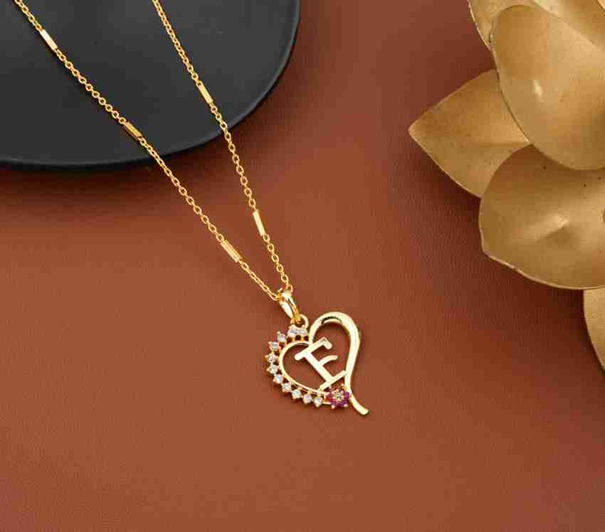 Gold sale f pendant