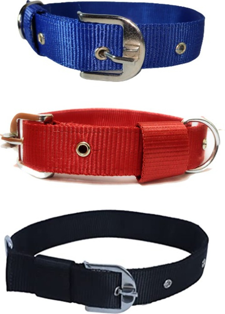 ZAQE Double Layer Dog Collar Set of 3 For Medium to Large Size