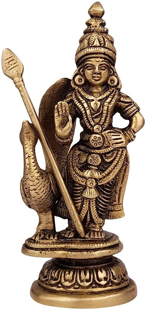 Kartique Brass Lord Murugan Kartikeya Murugana Kumaraswamy