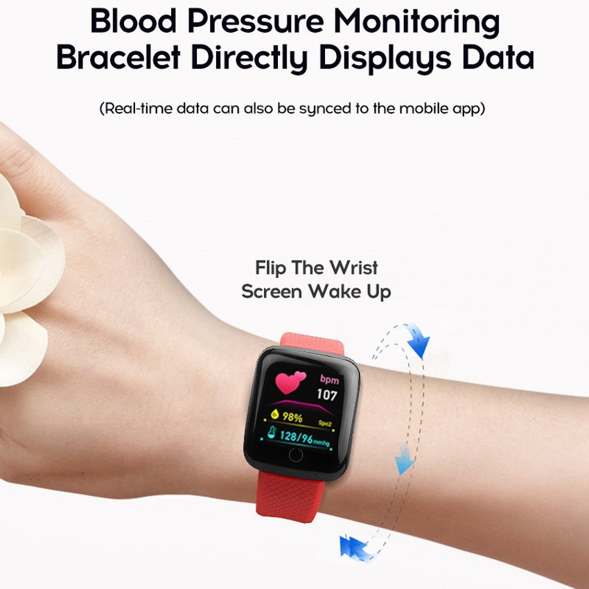 Original 116 plus smart bracelet heart rate blood pressure waterproof smart watch discount