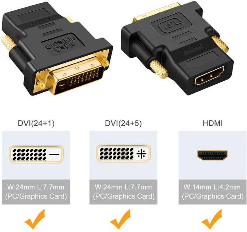 Hdmi dvi top dual link adapter