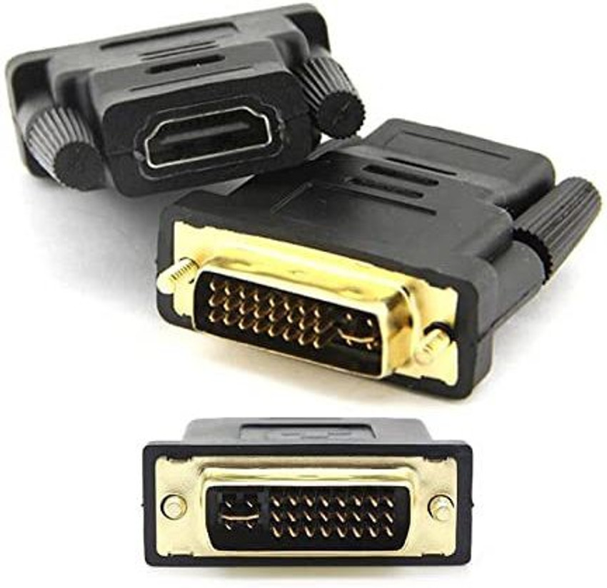 ULTRABYTES TV out Cable DVI I Dual Link 24 5 pin Male to HDMI