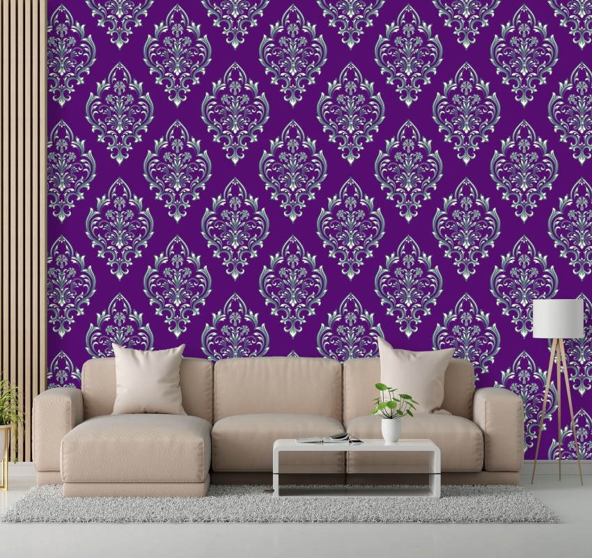 We Kreate Decorative Purple Wallpaper Price in India  Buy We Kreate  Decorative Purple Wallpaper online at Flipkartcom