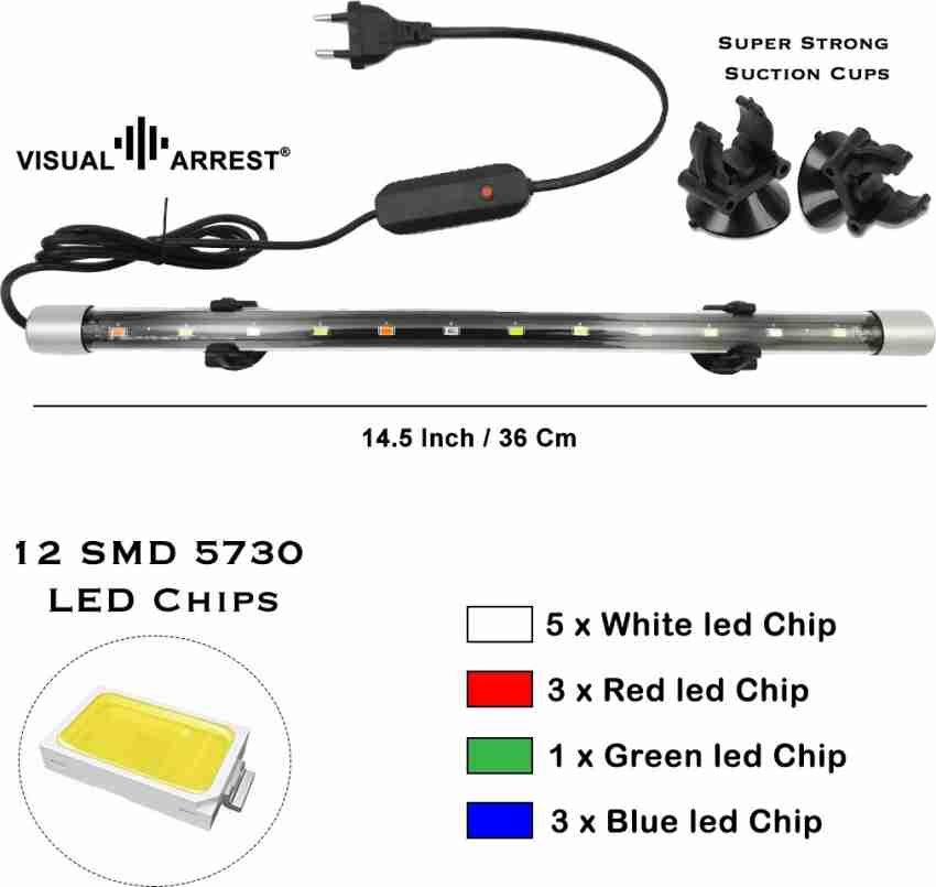 VISUAL ARREST Multicolor LED Aquarium Light Price in India - Buy VISUAL  ARREST Multicolor LED Aquarium Light online at