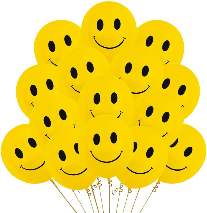 Smiley Face Balloon Backdrop Oh Happy Day! Emoji Party,, 46% OFF