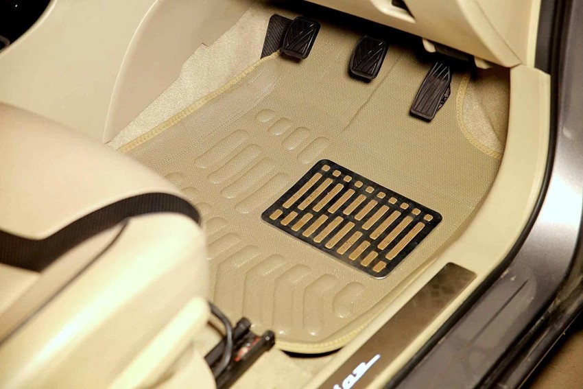WolkomHome Car Mats Luxury Floor 3D Mat Carpets Beige for Hyundai I10 Grand  Nios