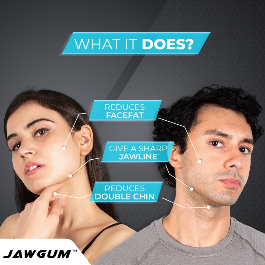 JAWGUM Chewing Gum, Reduce Double Chin, Chiselled Sharp Jawline Spearmint  Chewing Gum Price in India - Buy JAWGUM Chewing Gum, Reduce Double Chin