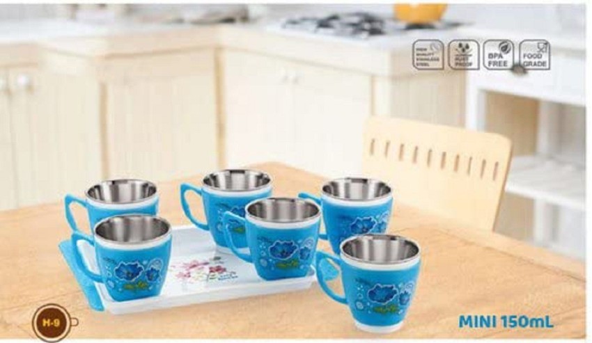 Ceramic Black Tea /Coffee/Milk Cup,Set of 6 Piece ( 150 ML)