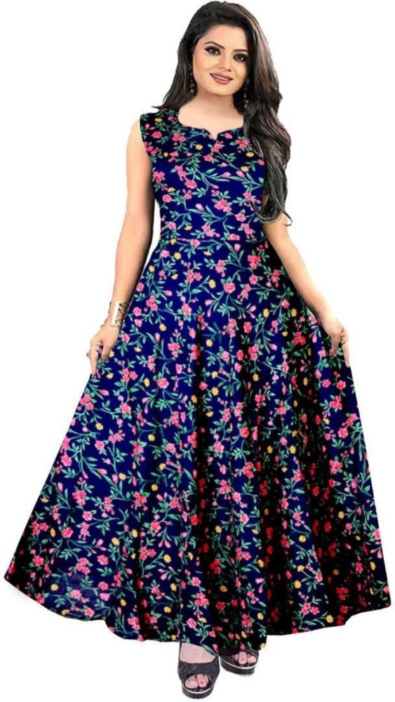 Shyam ki nagri Flared A line Gown Price in India Buy Shyam ki