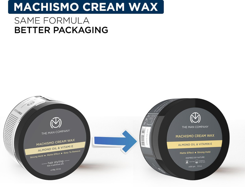 Buy The Man Company Strong Hold Hair Styling Cream Wax for Matte Look -  Machismo 100 gm Online at Best Price - Hair Creams and Gels