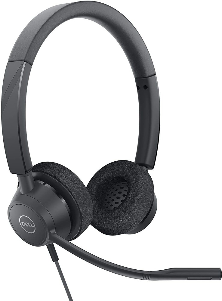 DELL Pro Stereo Headset WH3022 USB On Ear with Mic and Audio