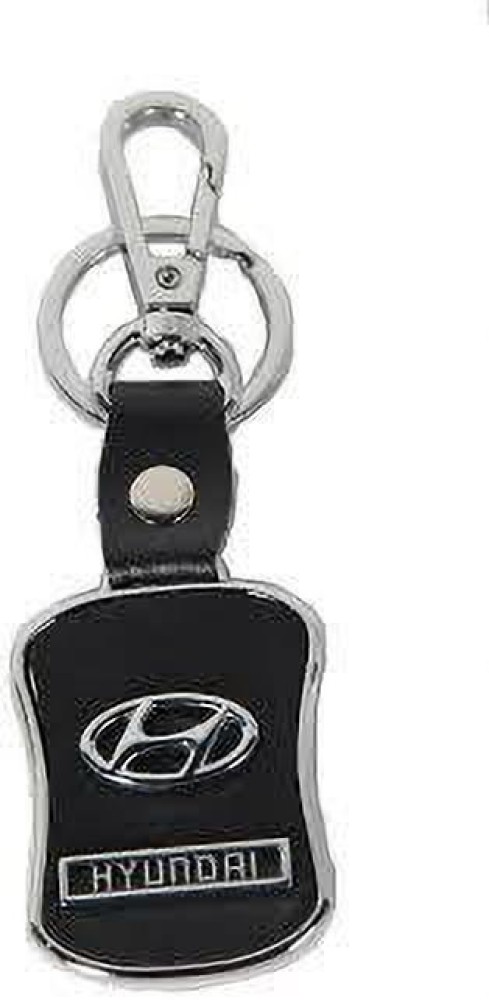 Kittton Imported Leather Hyundai Key Chain Key Ring with Chrome Car Logo -  Black Key Chain Price in India - Buy Kittton Imported Leather Hyundai Key  Chain Key Ring with Chrome Car