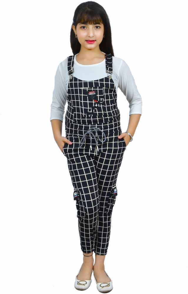 Buy Soften Purple Cotton Checked Sleeveless Dungaree Dress For Women - M  Online at Best Prices in India - JioMart.