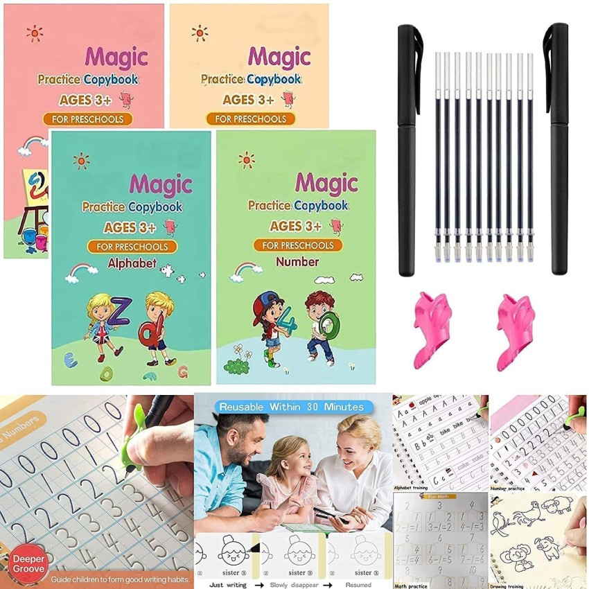 BONGERKING Magic book for kids with pen and LCD Writing Tablet for Kids  Study tab combo Price in India - Buy BONGERKING Magic book for kids with  pen and LCD Writing Tablet