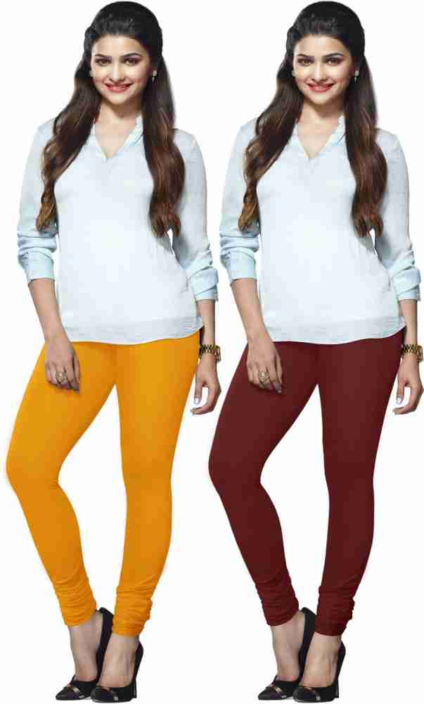 Buy Lux Lyra Women's Indian Churidar Leggings -Cherry Online In India At  Discounted Prices