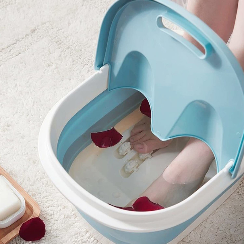 Zureni ZRFFB1P Foot Bath Portable Foldaway Foot Soaking Bath Tub