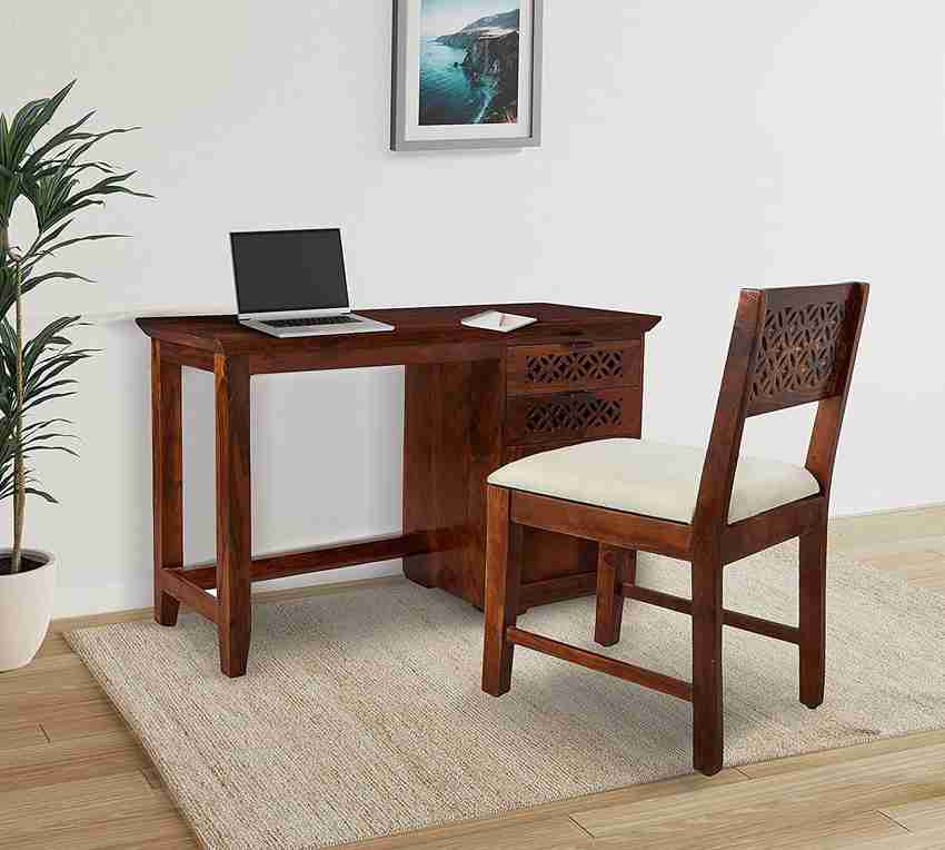 WOODSTAGE Solid Wood Study Table Price in India Buy WOODSTAGE