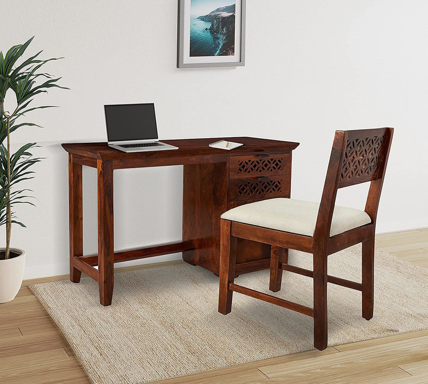 WOODSTAGE Solid Wood Study Table Price in India Buy WOODSTAGE