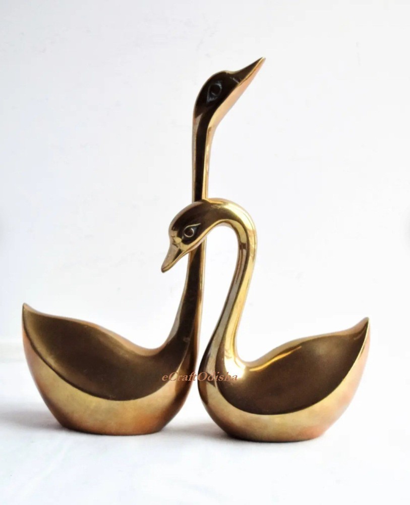 Vintage Brass Swans- 3 sizes