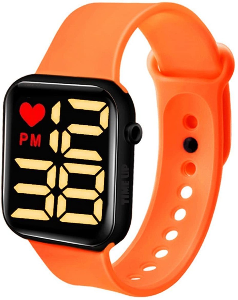 SHIVA Digital Hand watch Orange Smartwatch Price in India Buy