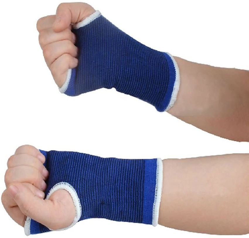 Elastic Palm Wrist Glove Hand Grip Support Protector Brace Sleeve Support ( Free Size, Blue) at Rs 27/pair, Wrist Supports in Anand