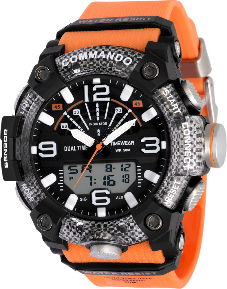 TIMEWEAR 1935 ORANGE TIMEWEAR Commando Series Black Dial Orange