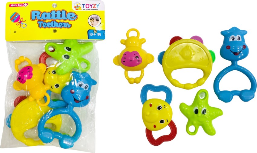 CELETOY 10 Pcs Baby Rattle Set, Baby Rattles and Uganda