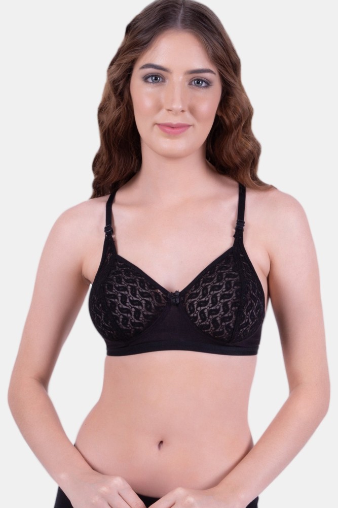 LILY Lily Cotton Lace Non Padded Bra Women Full Coverage Non Padded Bra - Buy  LILY Lily Cotton Lace Non Padded Bra Women Full Coverage Non Padded Bra  Online at Best Prices