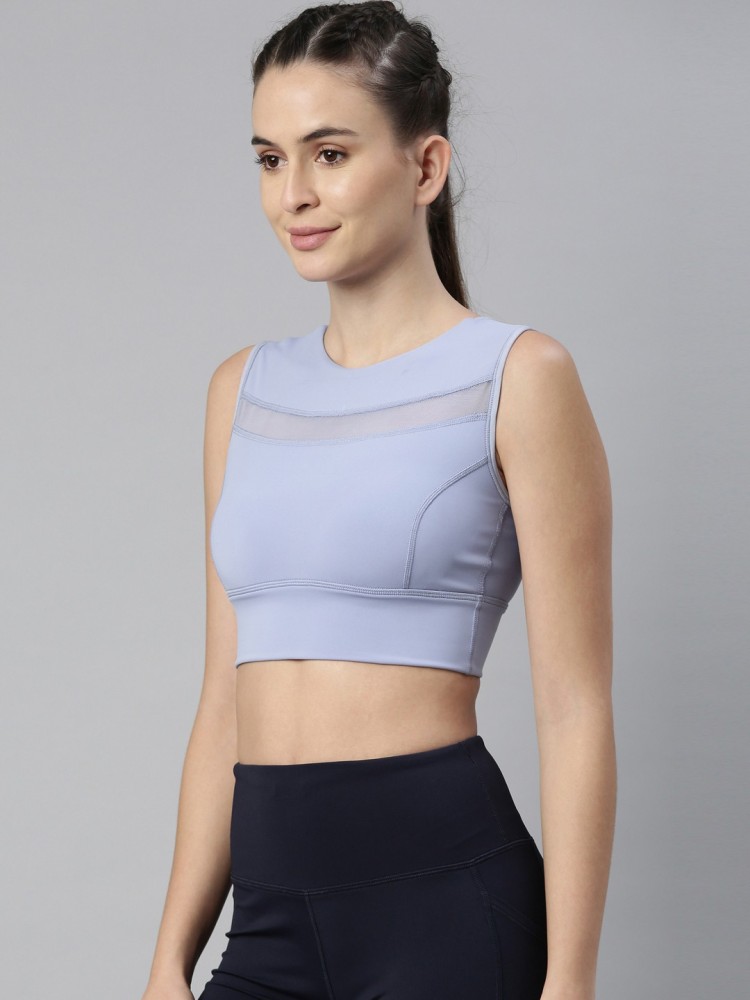 Buy Enamor High Impact Anti Microbial Removable Padding Sports Bra - Olive  Night at Rs.1499 online