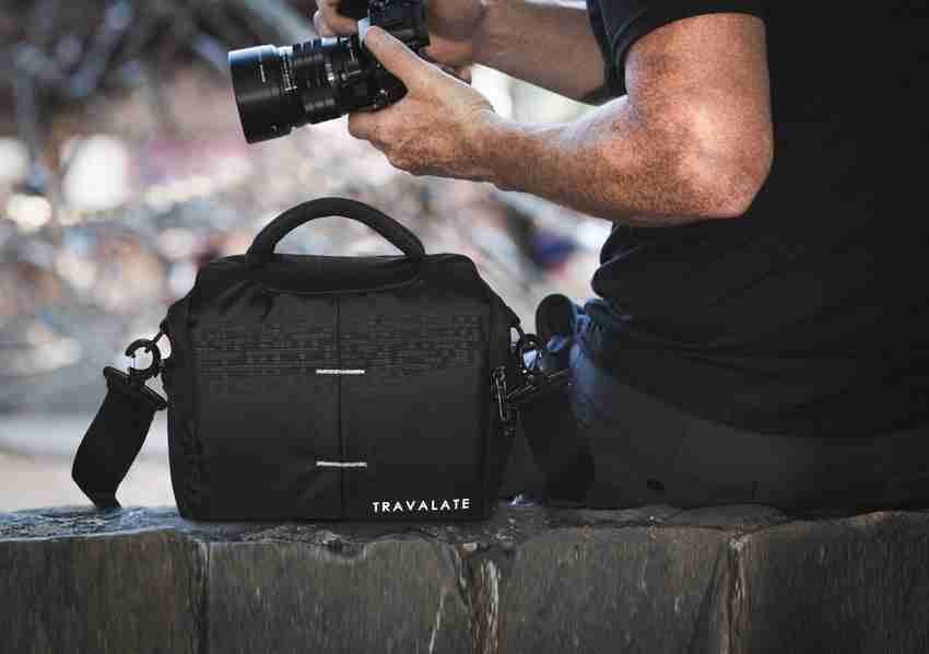 Crossbody dslr camera bag top