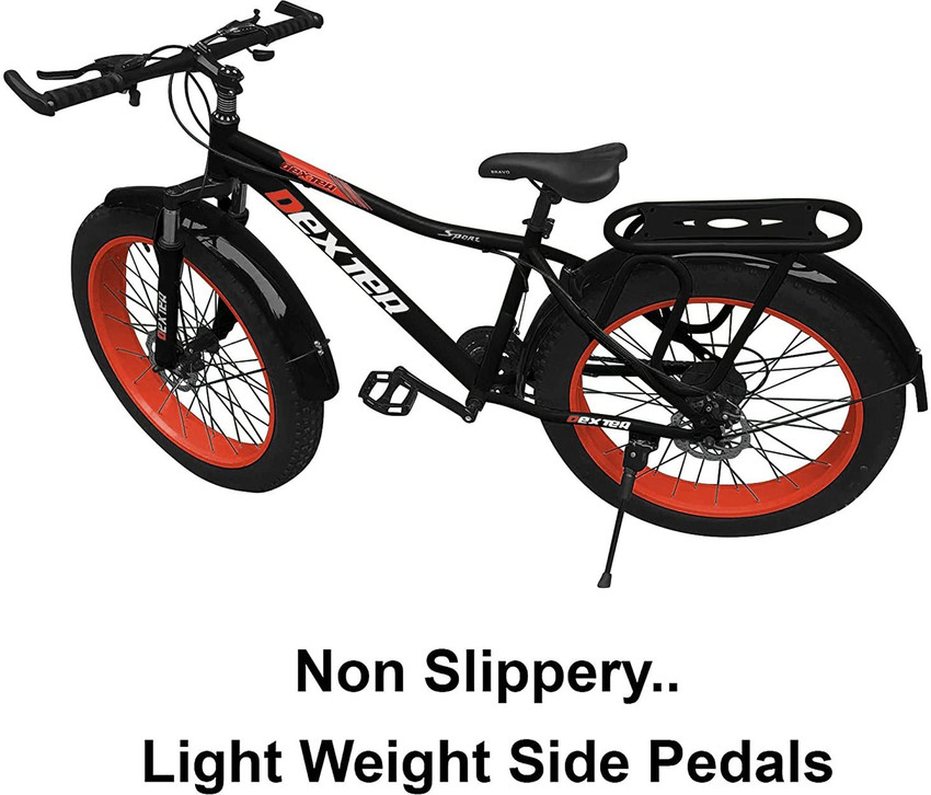 Dexter 26x4 Mountain Bike for Men Women Carbon Steel Frame