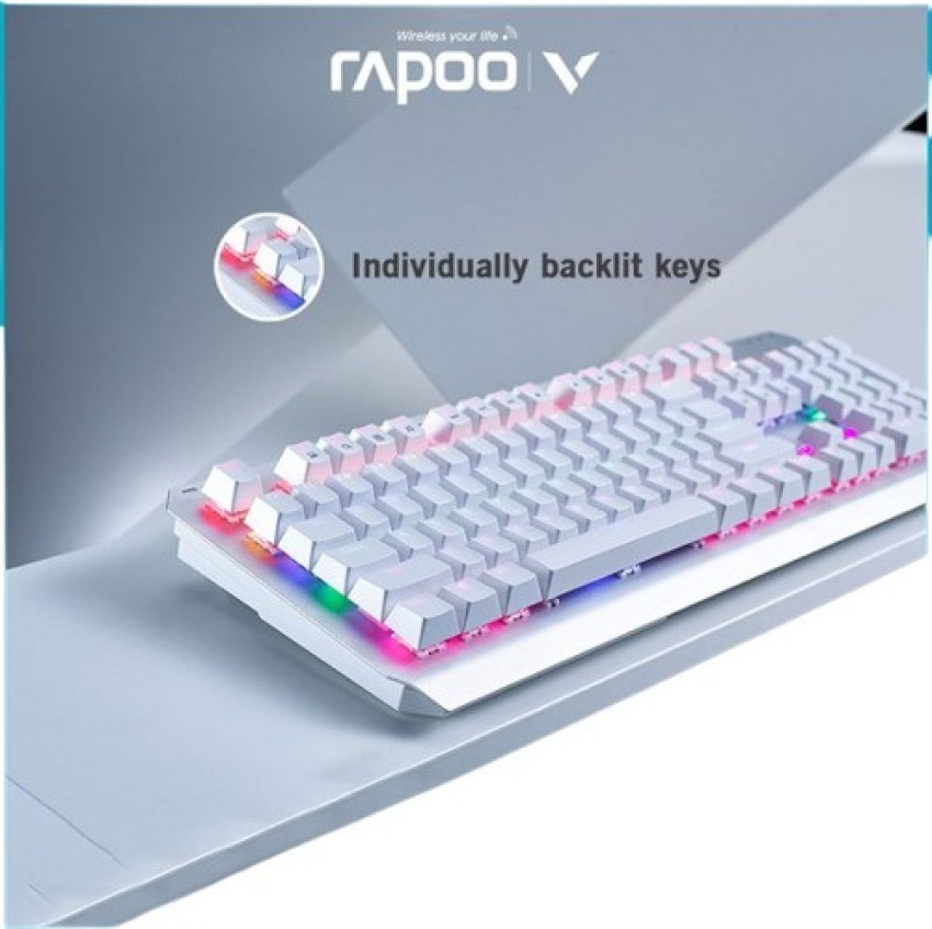 Rapoo GK500 White Backlit Mechanical Gaming Keyboard