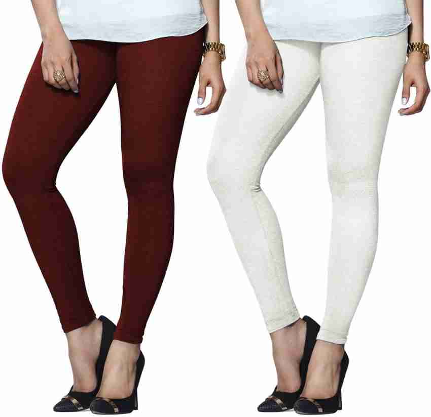 LUX LYRA Women's Cotton Ankle Length Leggings Pack of 5 Free Size
