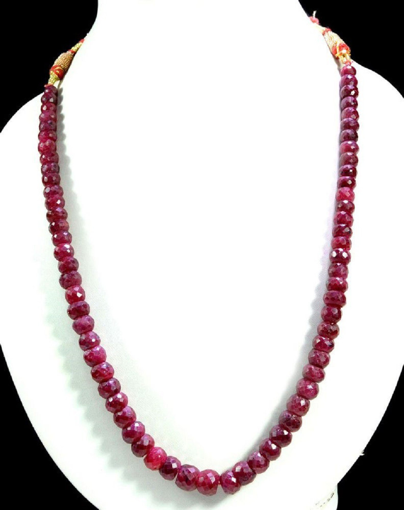 Ruby stone necklace best sale price