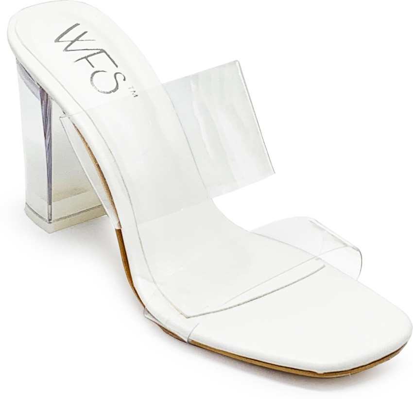 White heels 2024 3.5 inch