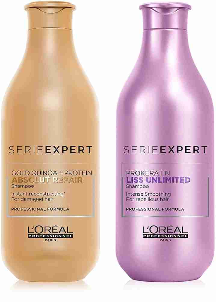 L'Oréal Paris Loreal Professional Serie Expert Pro Keratin Liss Unlimited  Shampoo 300 ml Smoothing Shampoo Rebellious hair - Price in India, Buy  L'Oréal Paris Loreal Professional Serie Expert Pro Keratin Liss Unlimited