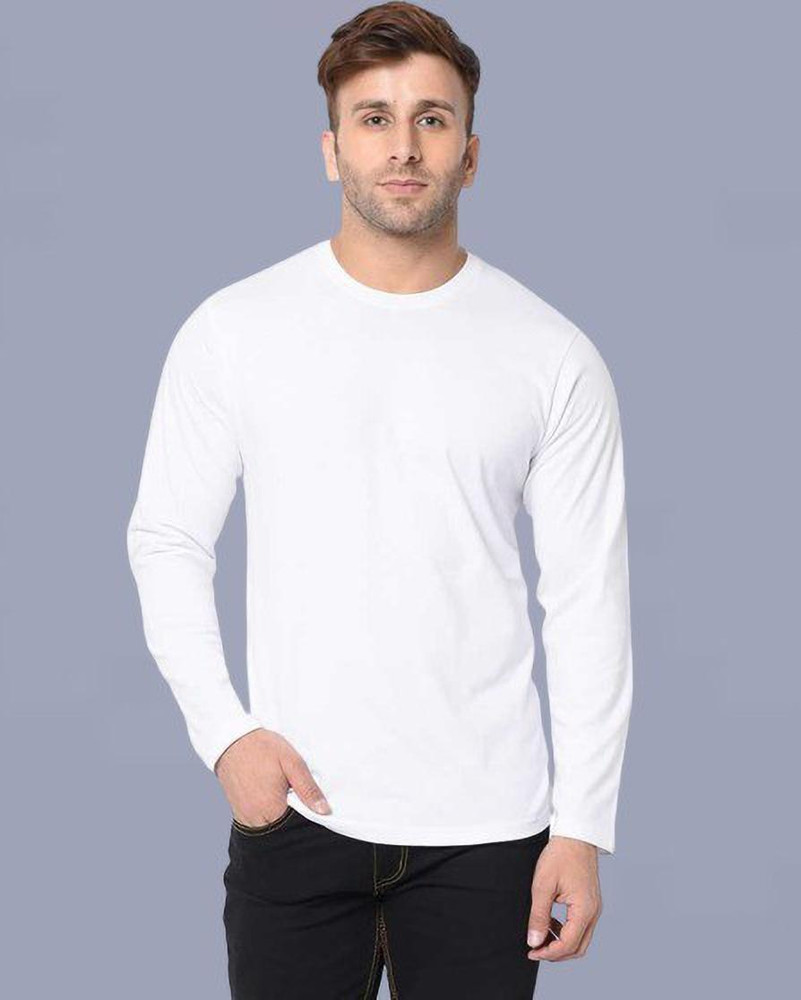 white full sleeve t shirt flipkart
